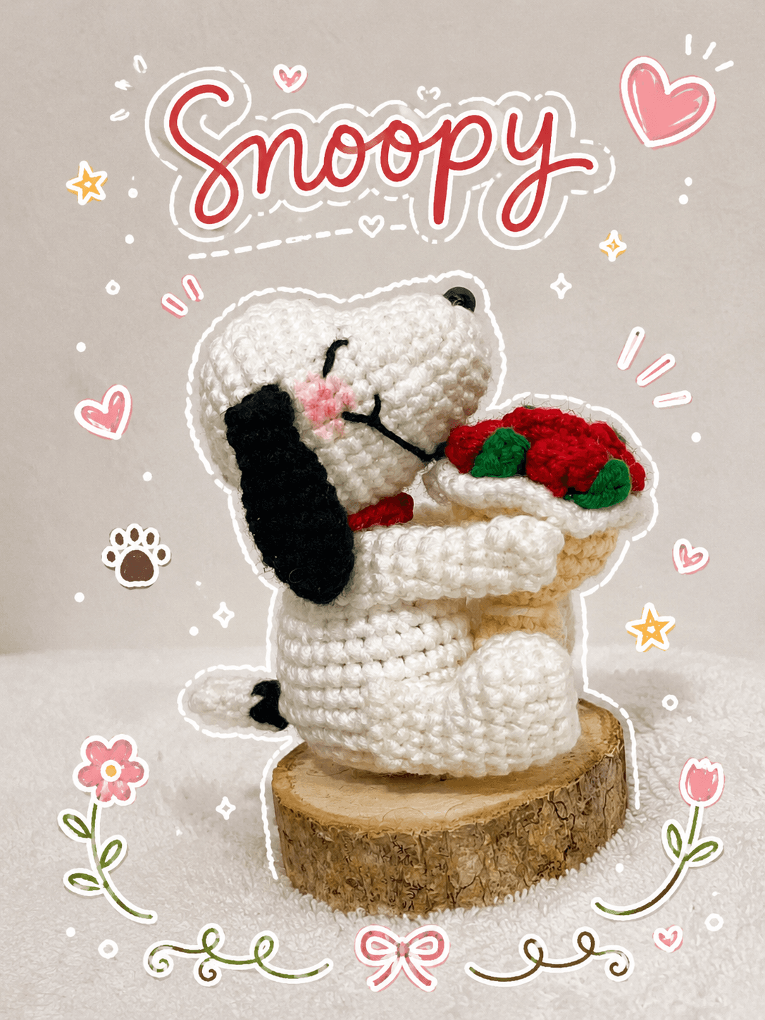 Imagen 1 de Snoopy con ramo de rosas: DECD85F8 8BCC 496D BFDE 7DAAD89BECFE